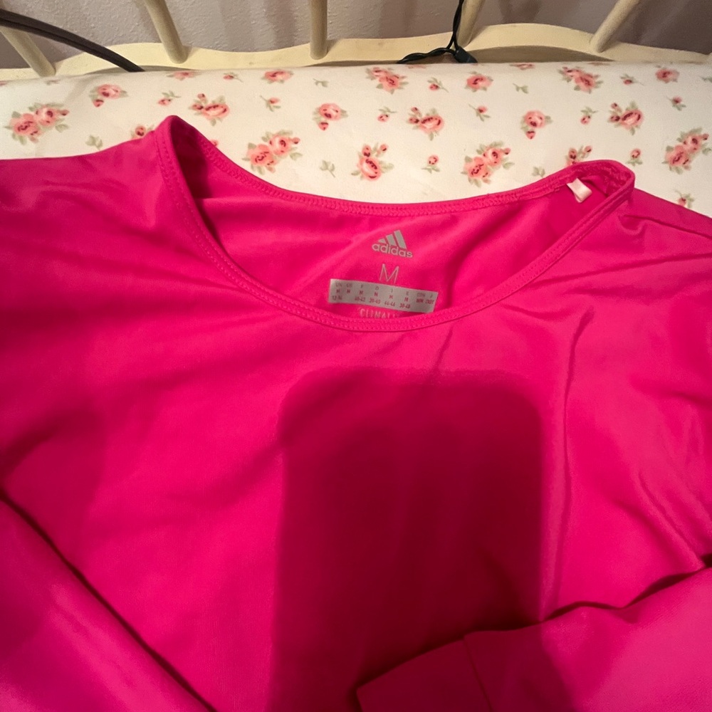 Adidas Vibrant Pink Long Sleeve Shirt